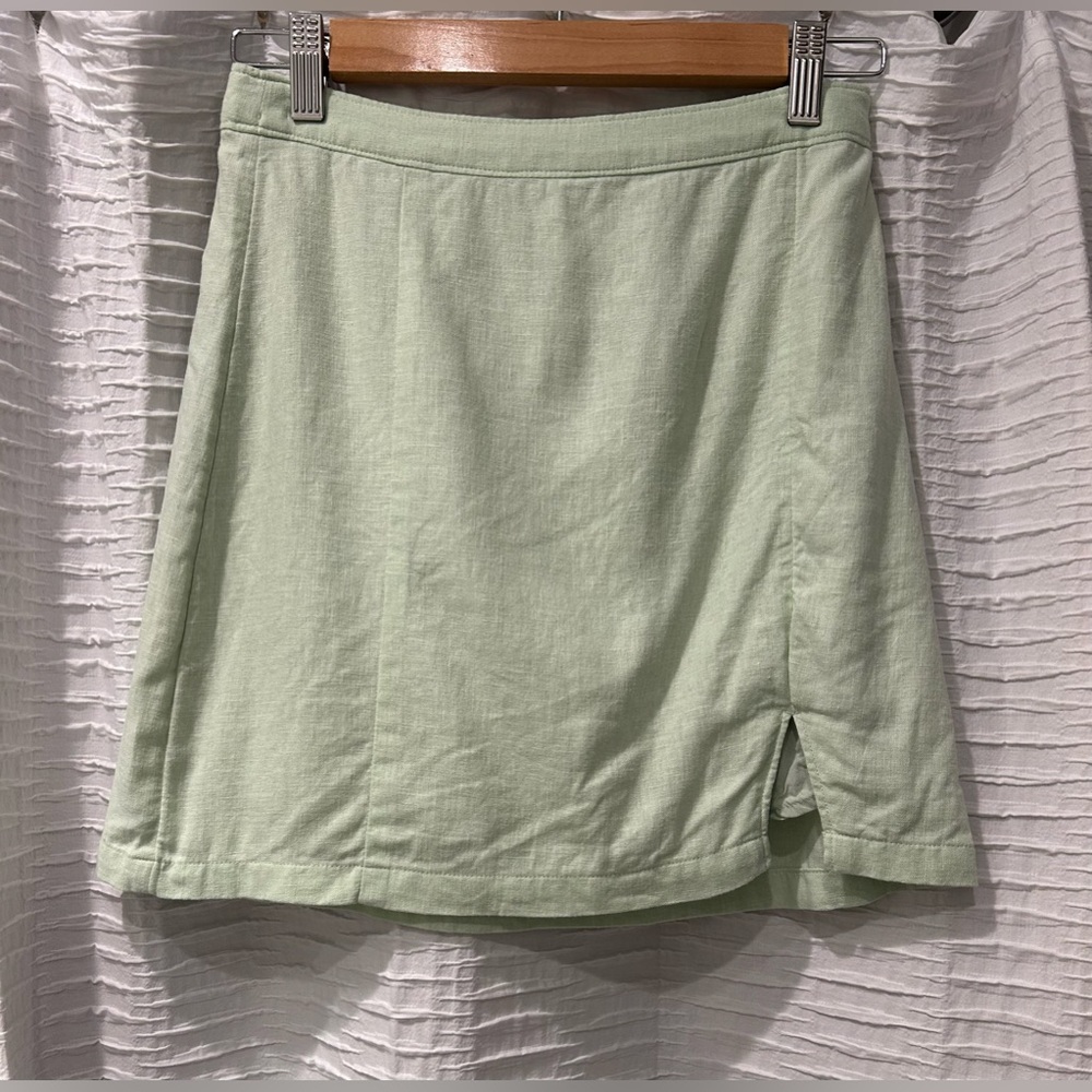 Abercrombie & Fitch Linen Blend Mini Skirt